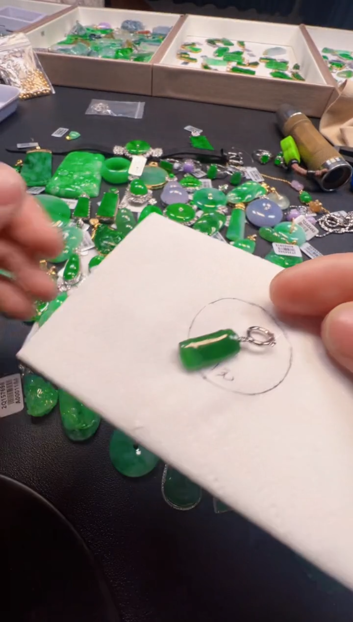 【闪购商品】定制翡翠18K金镶嵌1000元