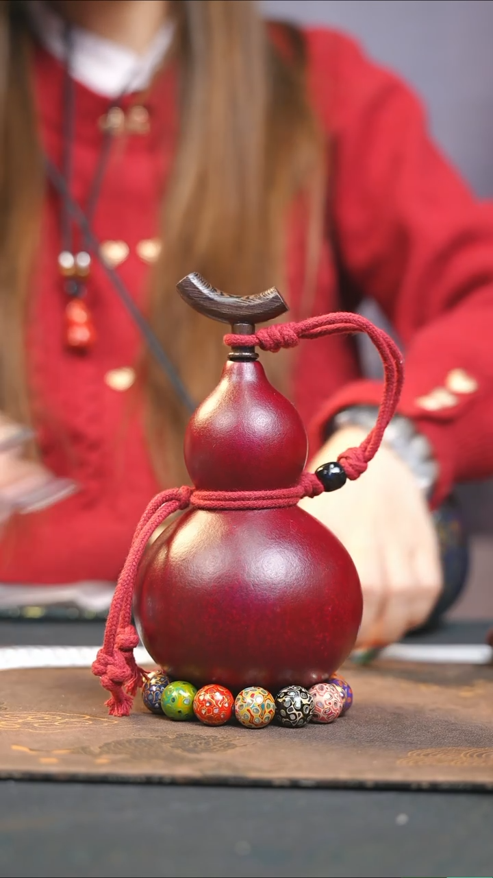 【闪购商品】WZ238大漆酒葫芦不包手串及旋转底座