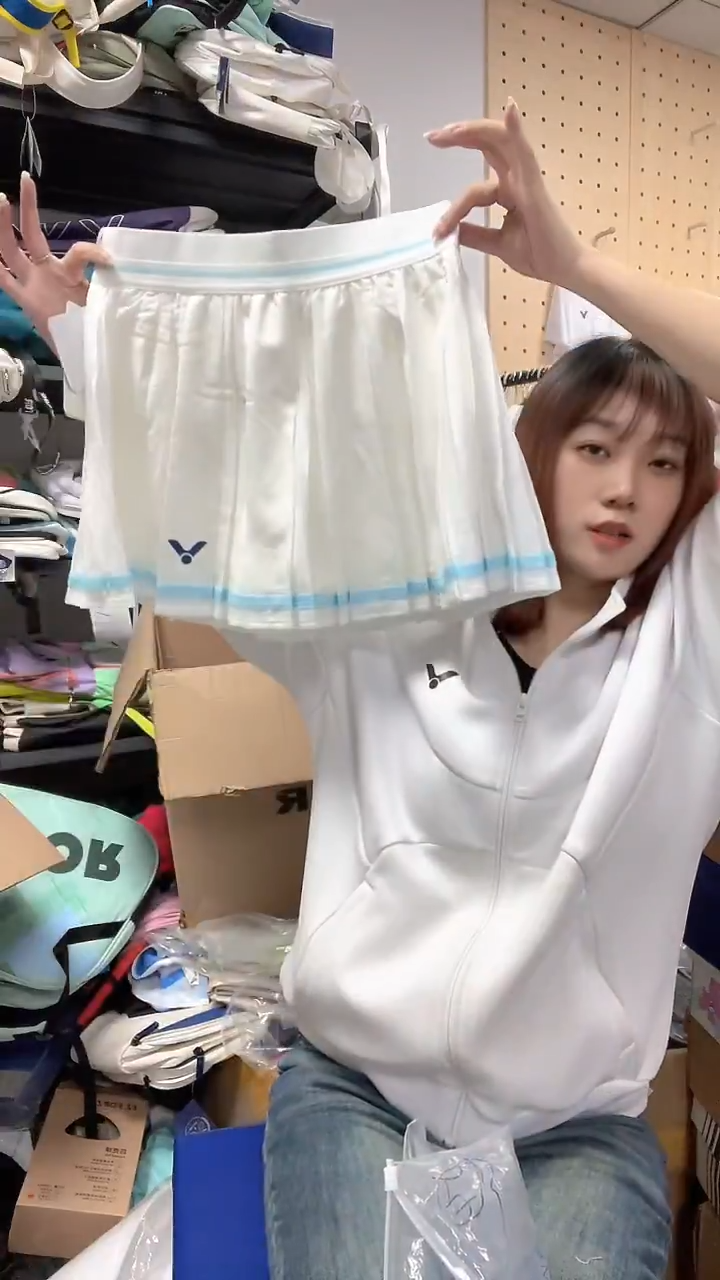 VICTOR威克多微瑕正品    32   白色短裙L