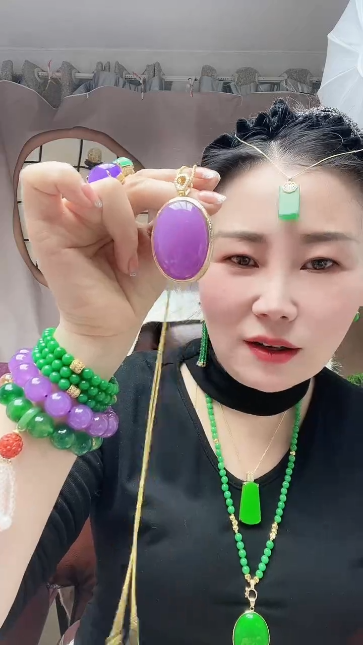 【闪购商品】翡翠颈饰14K金镶嵌A51号