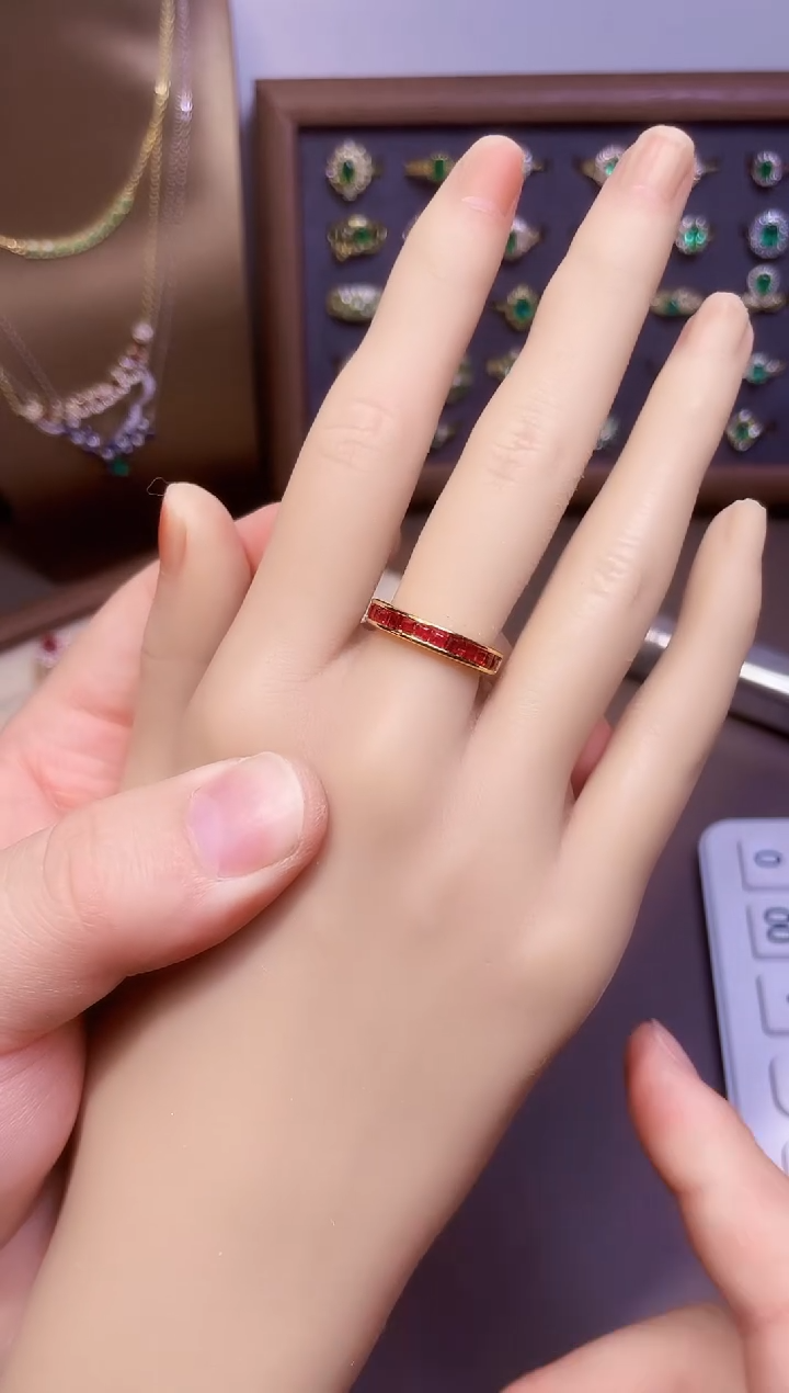 【闪购商品】红宝石戒指银S925镶嵌一枚