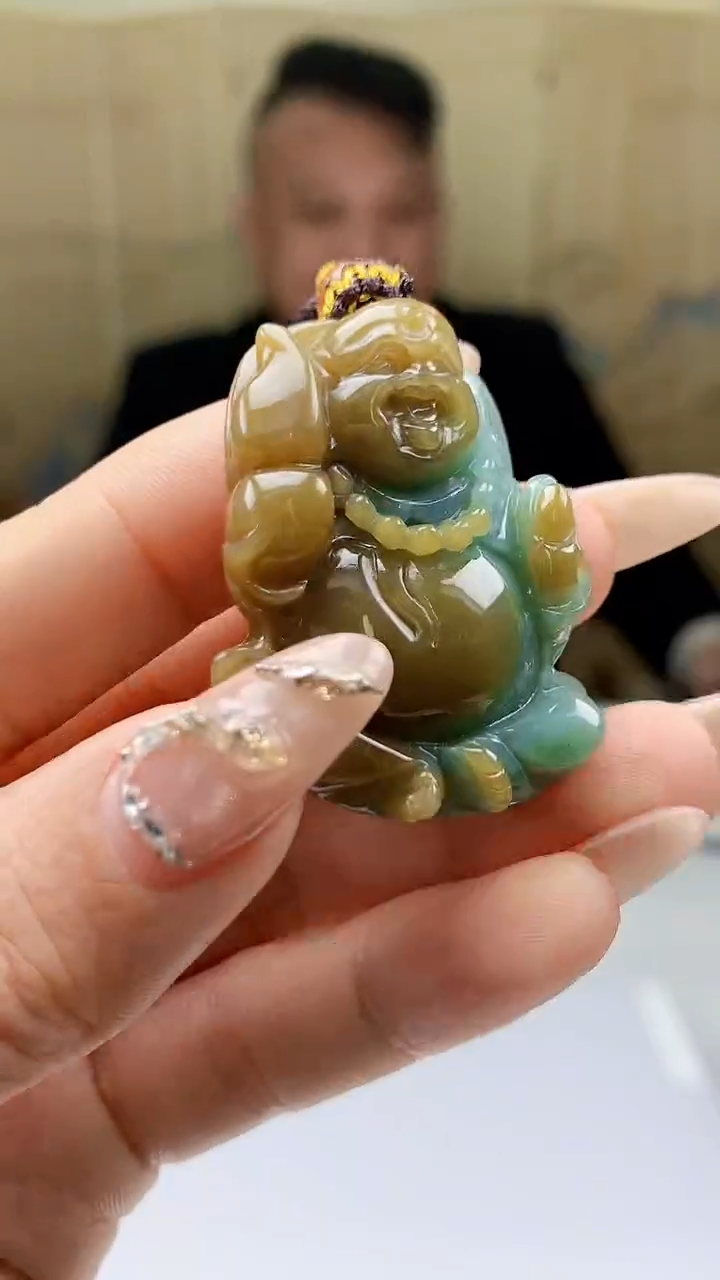 【闪购商品】定制翡翠未镶嵌4969ty-毛货挂件81