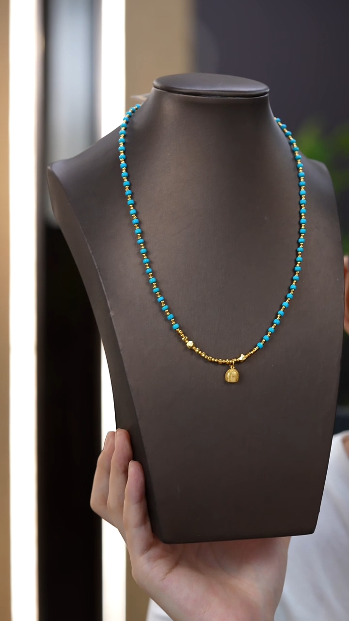 未镶嵌绿松石项链秒拍号13