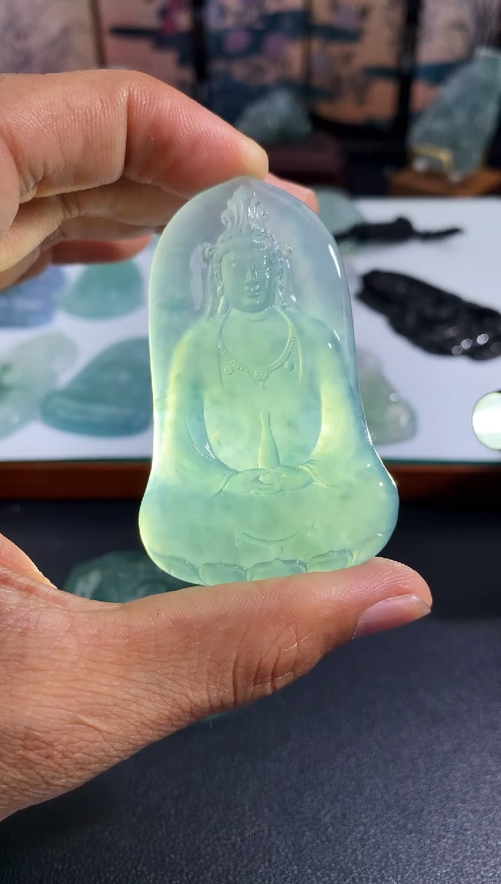 【闪购商品】翡翠颈饰未镶嵌天然A货翡翠 定制翡翠 定金