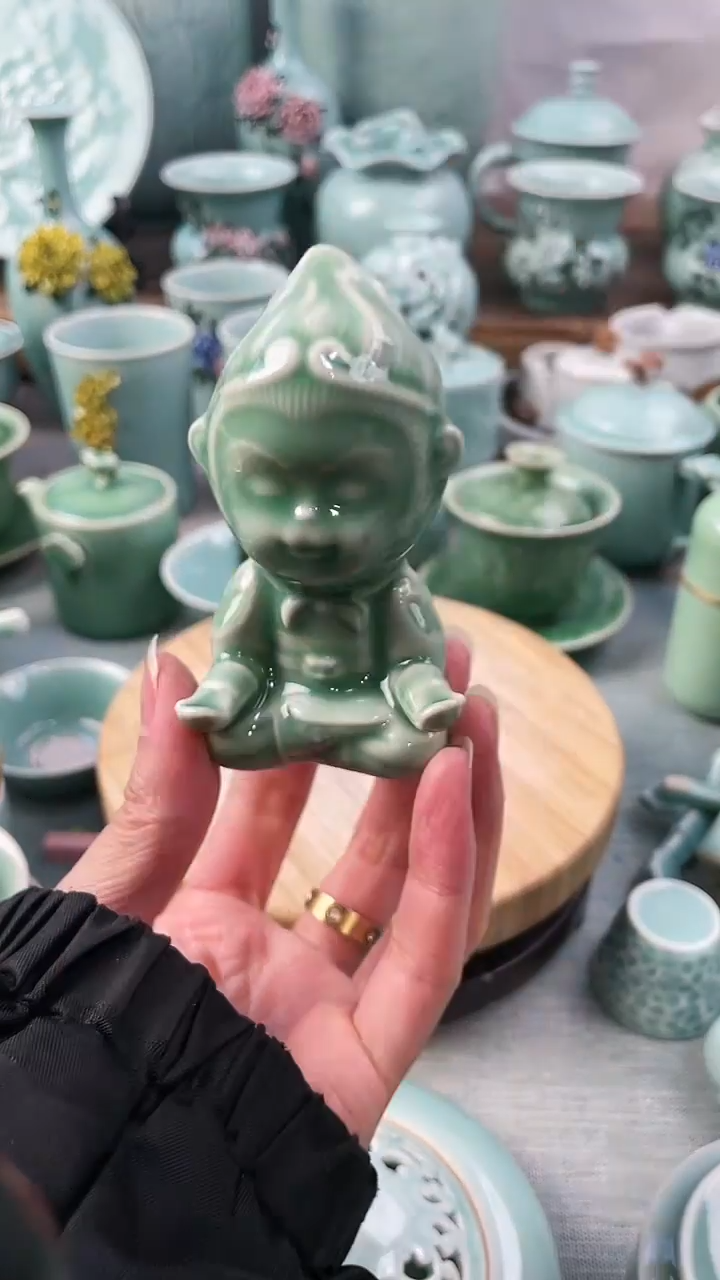 【闪购商品】特价 微瑕 慧仙青瓷