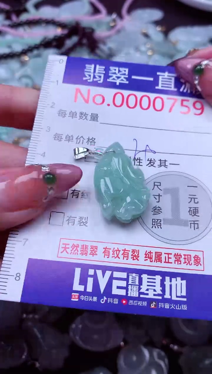 颈饰未镶嵌翡翠759