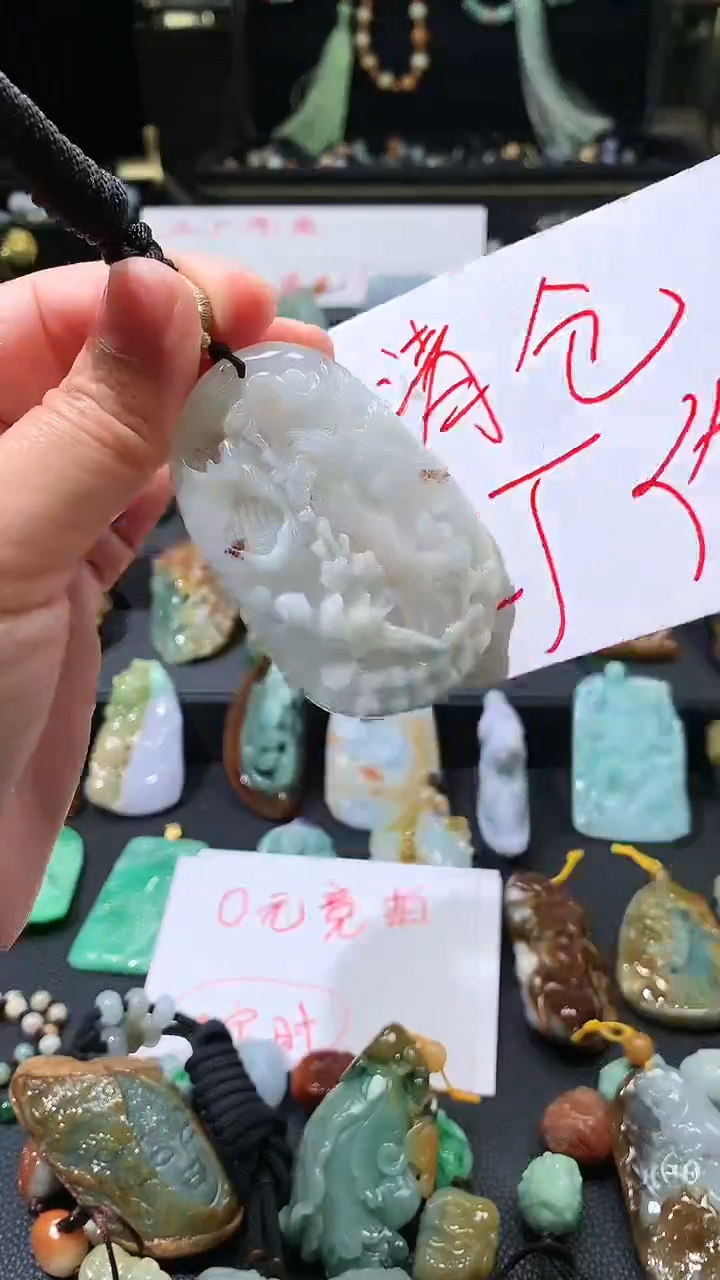 【闪购商品】翡翠颈饰未镶嵌挂件