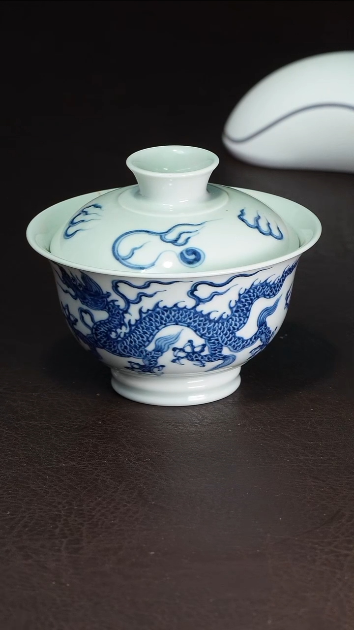 陶福利微瑕双龙普洱盖碗150ml