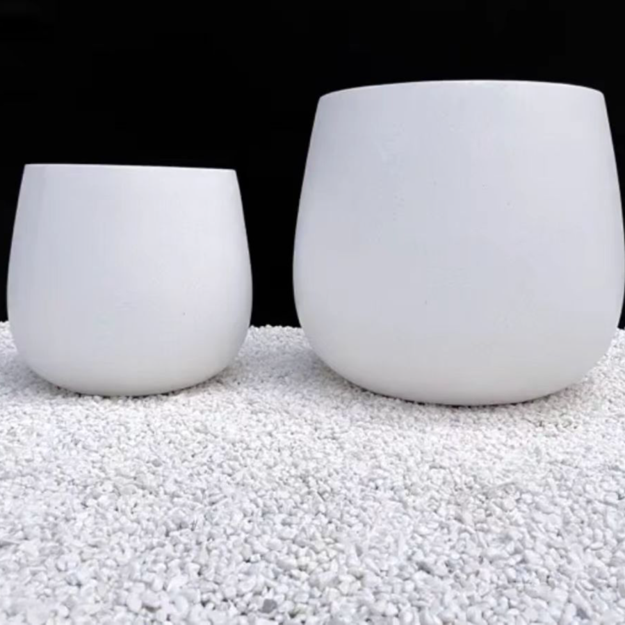 简约北欧风格水泥盆镁泥盆提升绿植颜值