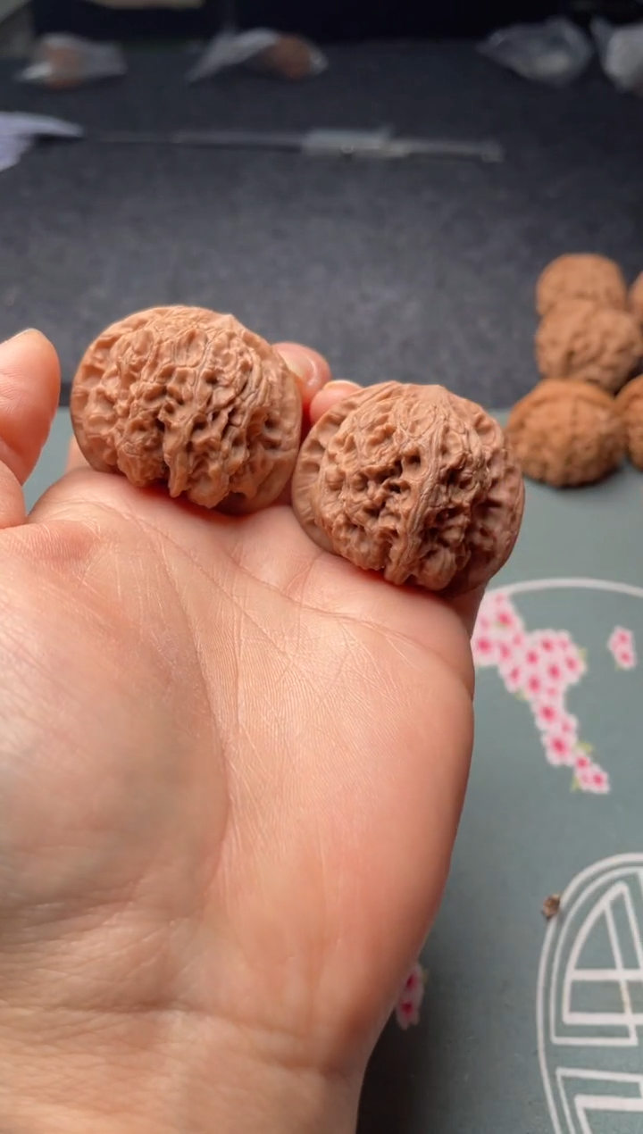 把件文玩核桃w260  龙洞玉40尺