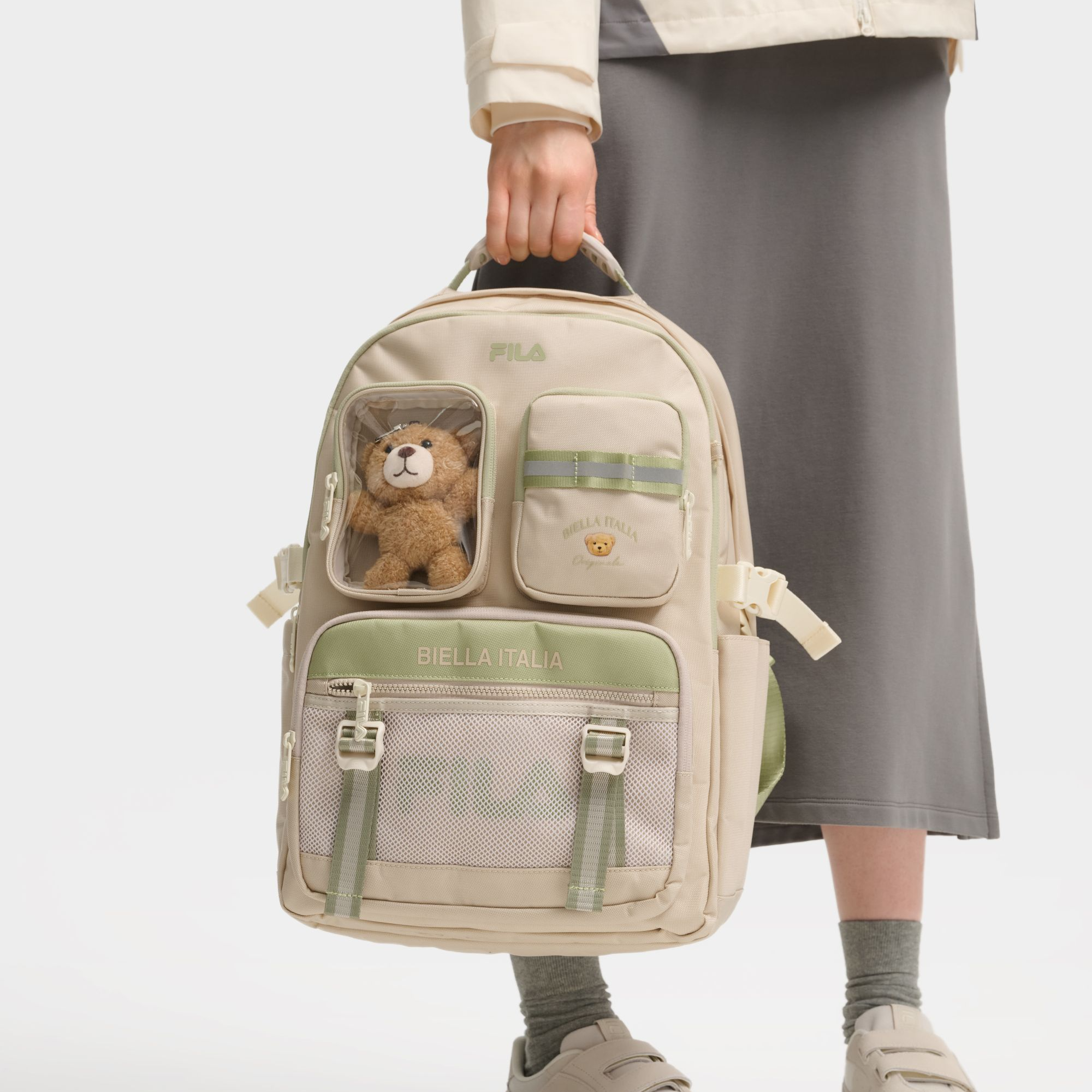 Fila/斐乐新款女【耐磨舒适易打理】透气复古轻便书包F13W539165F
