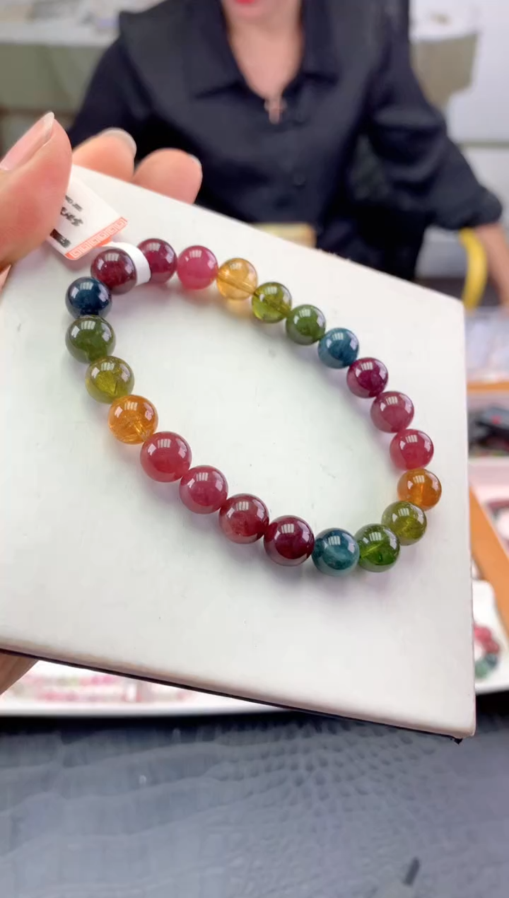 未镶嵌手串碧玺多样性发一条