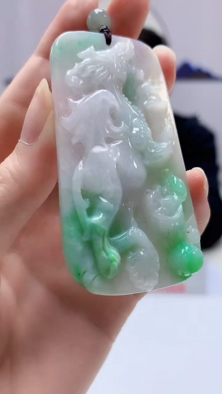 【闪购商品】定制翡翠未镶嵌5152zm-毛货挂件60