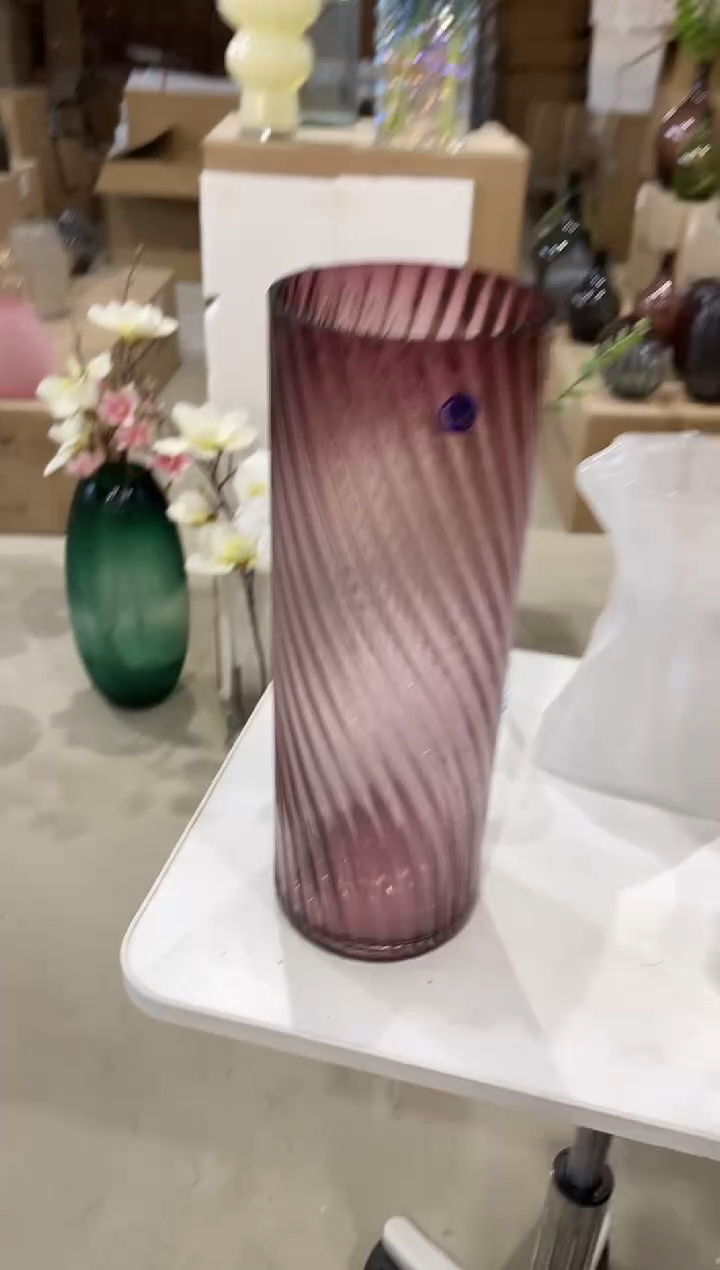 【闪购商品】无铅玻璃紫色纽纹