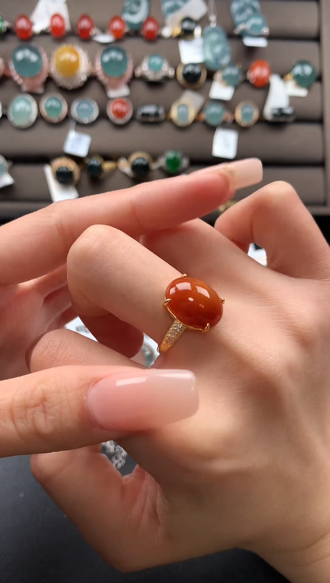 【闪购商品】翡翠戒指银S925镶嵌2131231