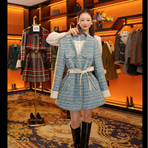 【DG】秋冬气质小香风时尚设计师羽绒服  Y881