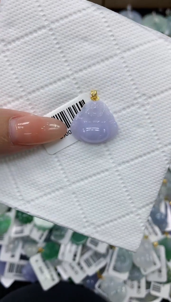 颈饰18K金镶嵌翡翠11111111111