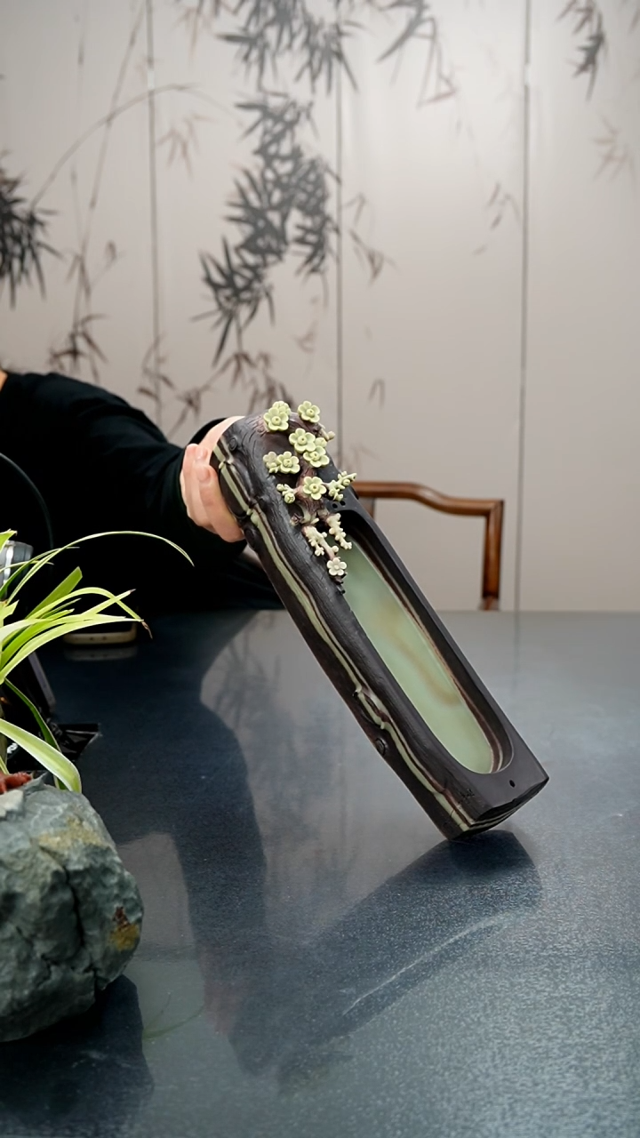 【闪购商品】紫袍玉带梅花香插砚台