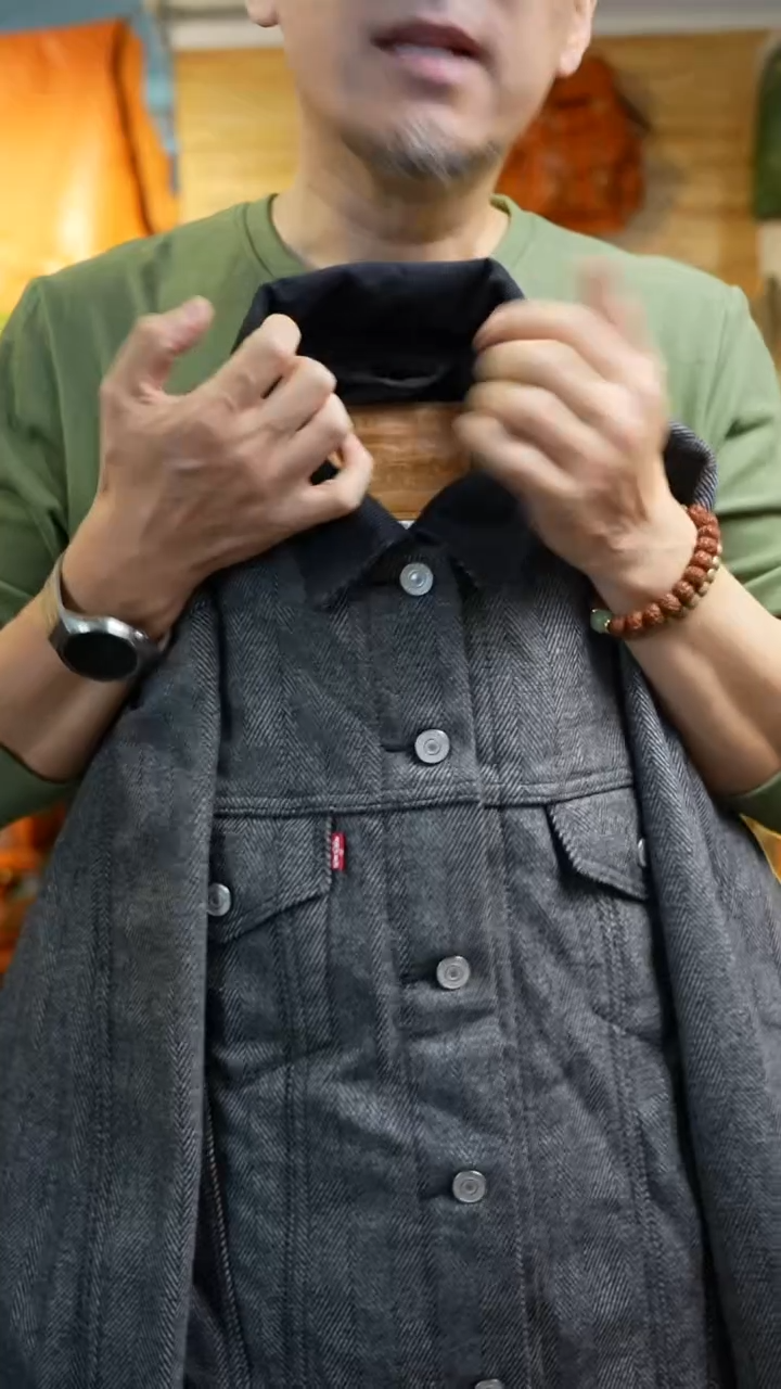 开衫款M码李维系夹克