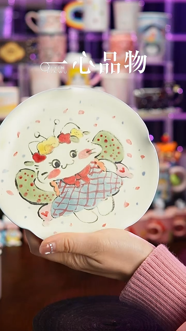 杯子瓷Y761景德镇手工手绘杯子摆件