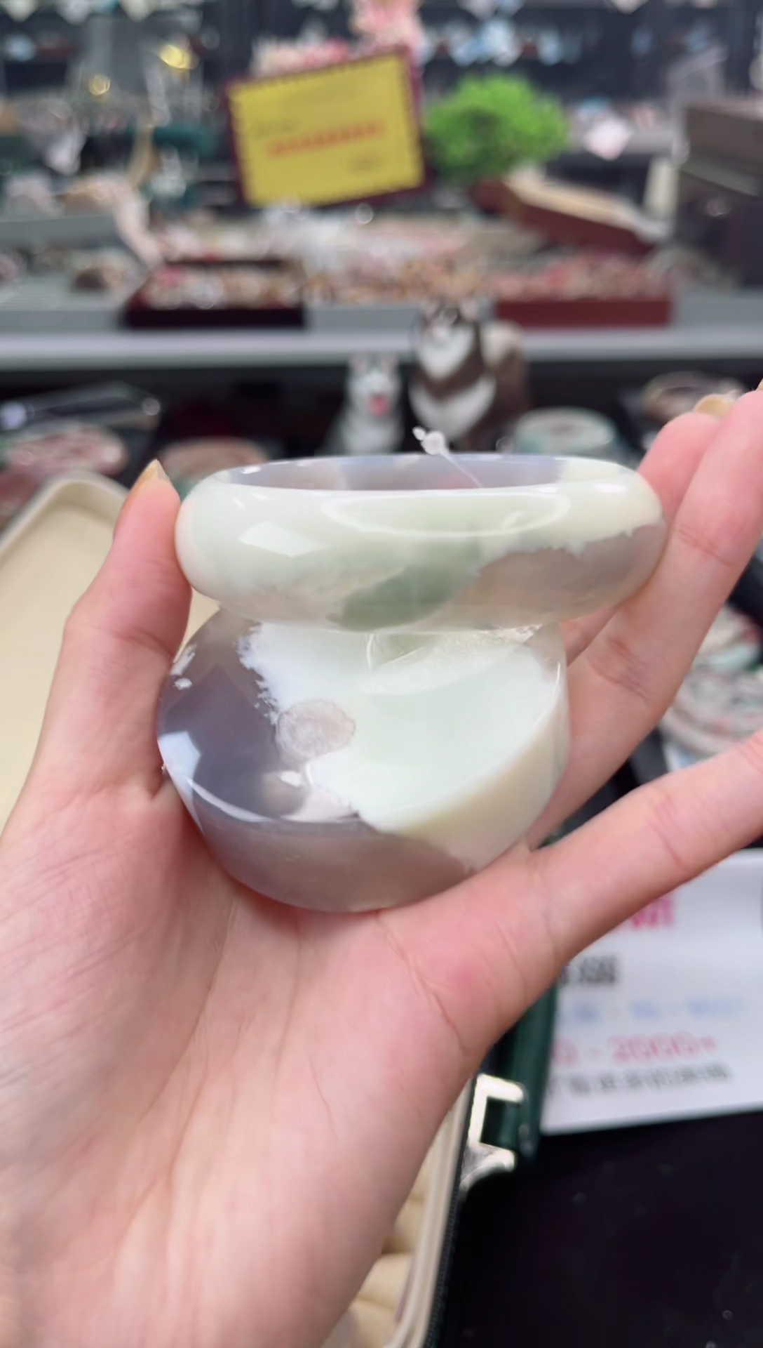 【闪购商品】石英质玉手镯未镶嵌60圈口（赠品镯心）3541572