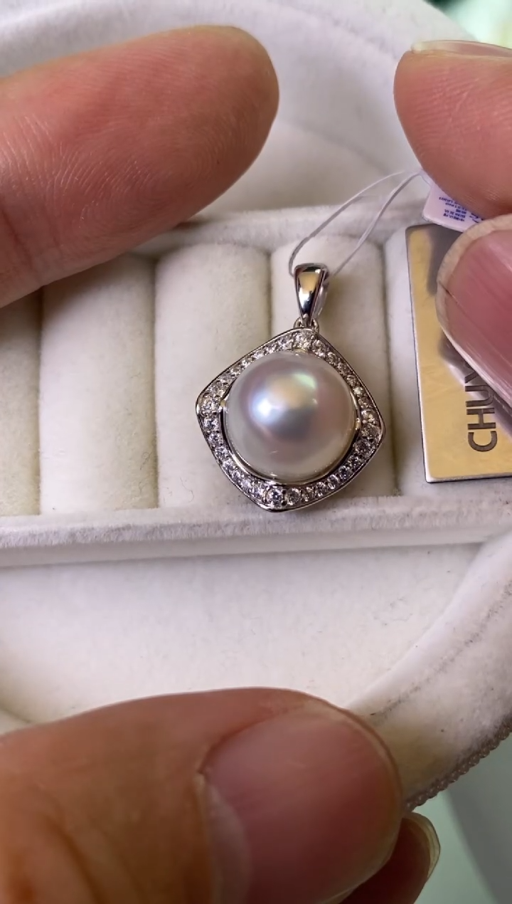 【闪购商品】海水珍珠颈饰银S925镶嵌11-12