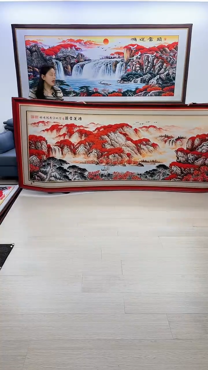 【闪购商品】横款006边框鸿运当头120*280