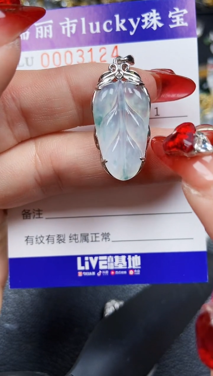【闪购商品】翡翠颈饰银S925镶嵌3124