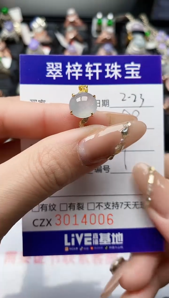 【闪购商品】翡翠戒指银S925镶嵌/4006