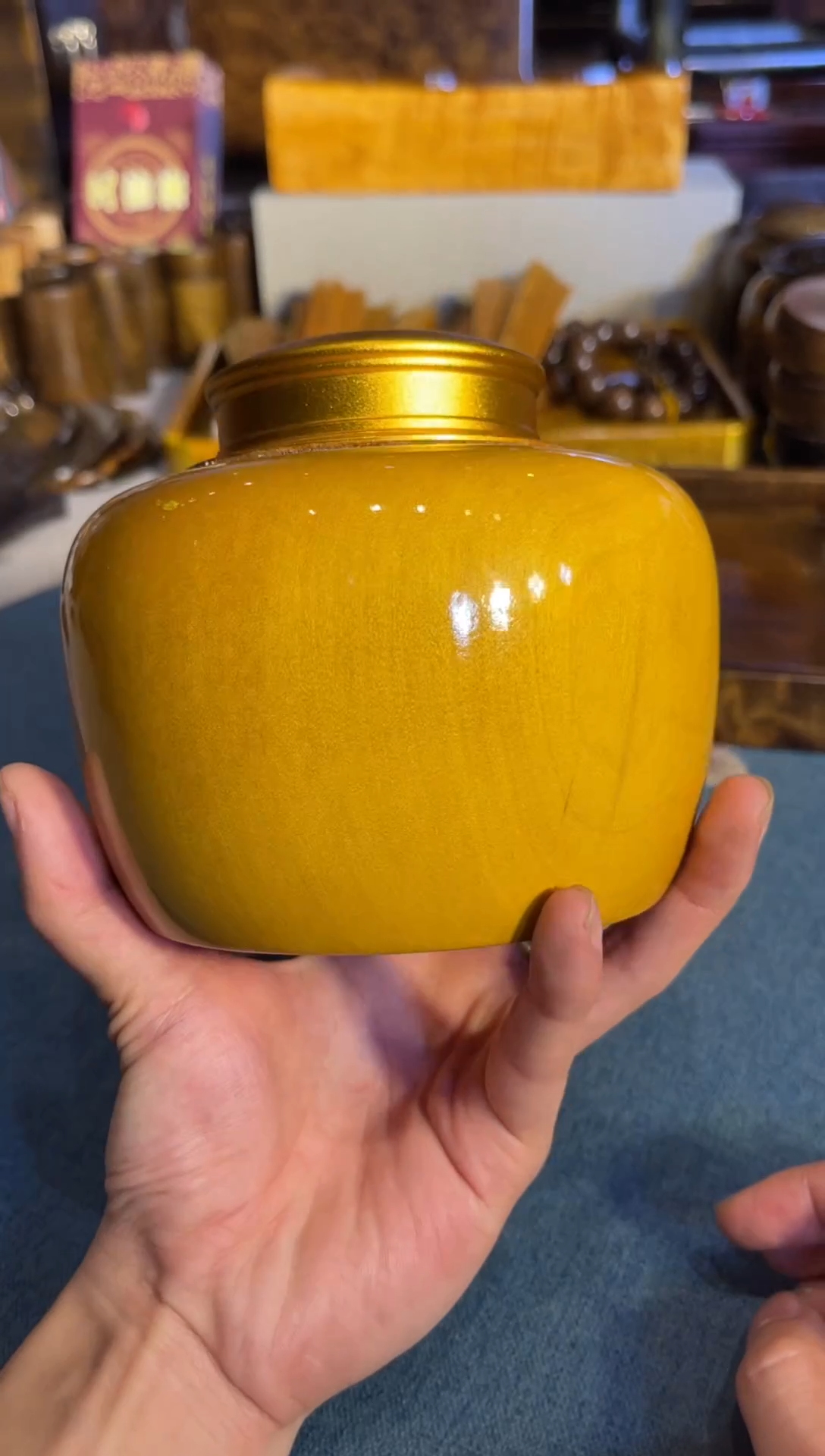 乌木类成套家具金丝楠 茶叶罐 通货