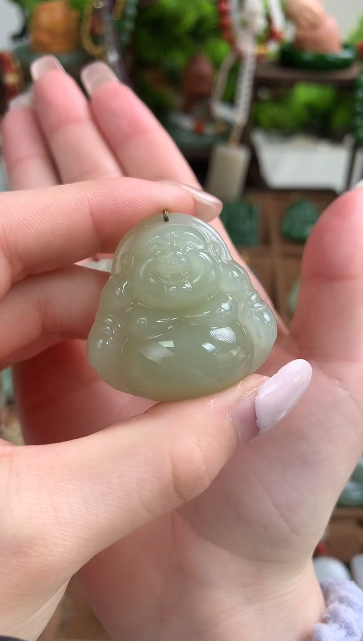 【闪购商品】和田玉颈饰未镶嵌吊坠35mm