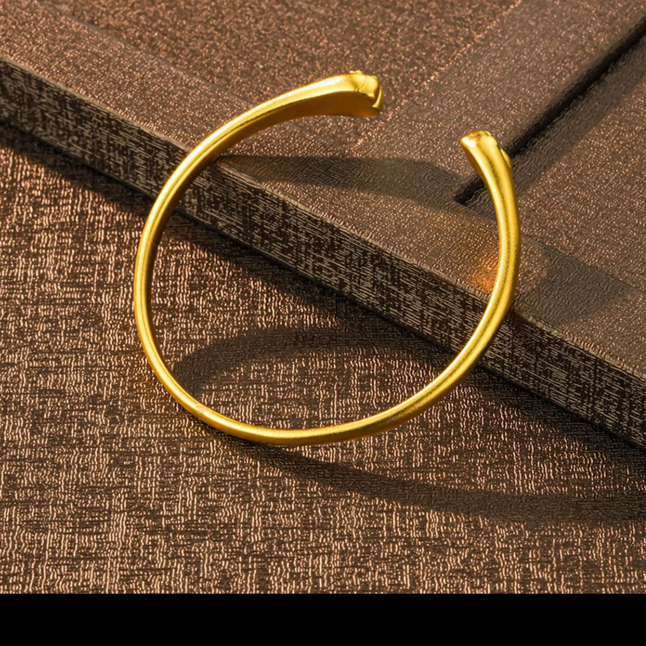 足银手镯 足银卡4古法手镯磨砂时尚百搭简约经典实心素圈