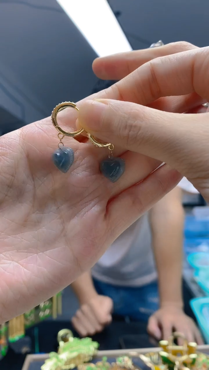 【闪购商品】翡翠耳饰合金228翡翠耳包