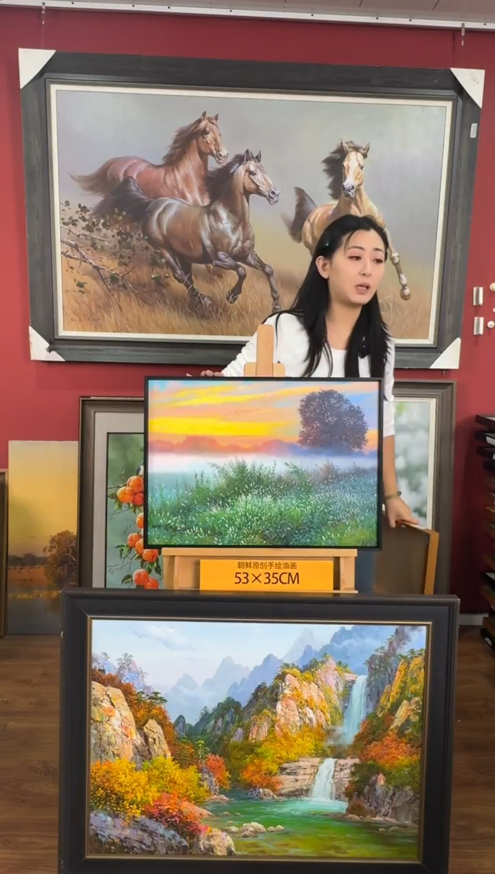油画【86号】约53*35cm丨朝鲜原创纯手绘孤品油画丨顺丰包邮