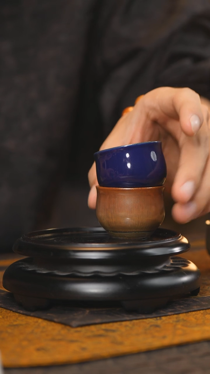 2柴房陶瓷柴烧 禅定杯随缘发