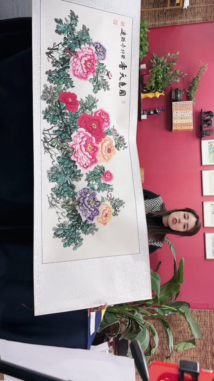 【闪购商品】书法牡丹画精装李老师11111