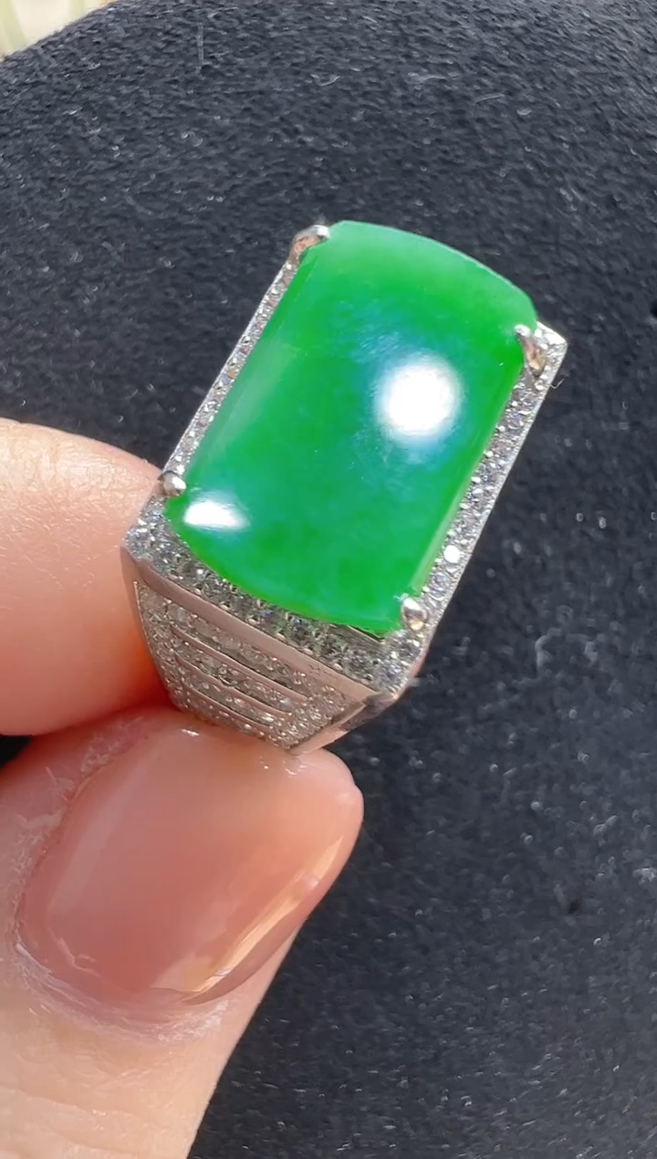 【闪购商品】翡翠戒指银S925镶嵌多样性发货拍一发一