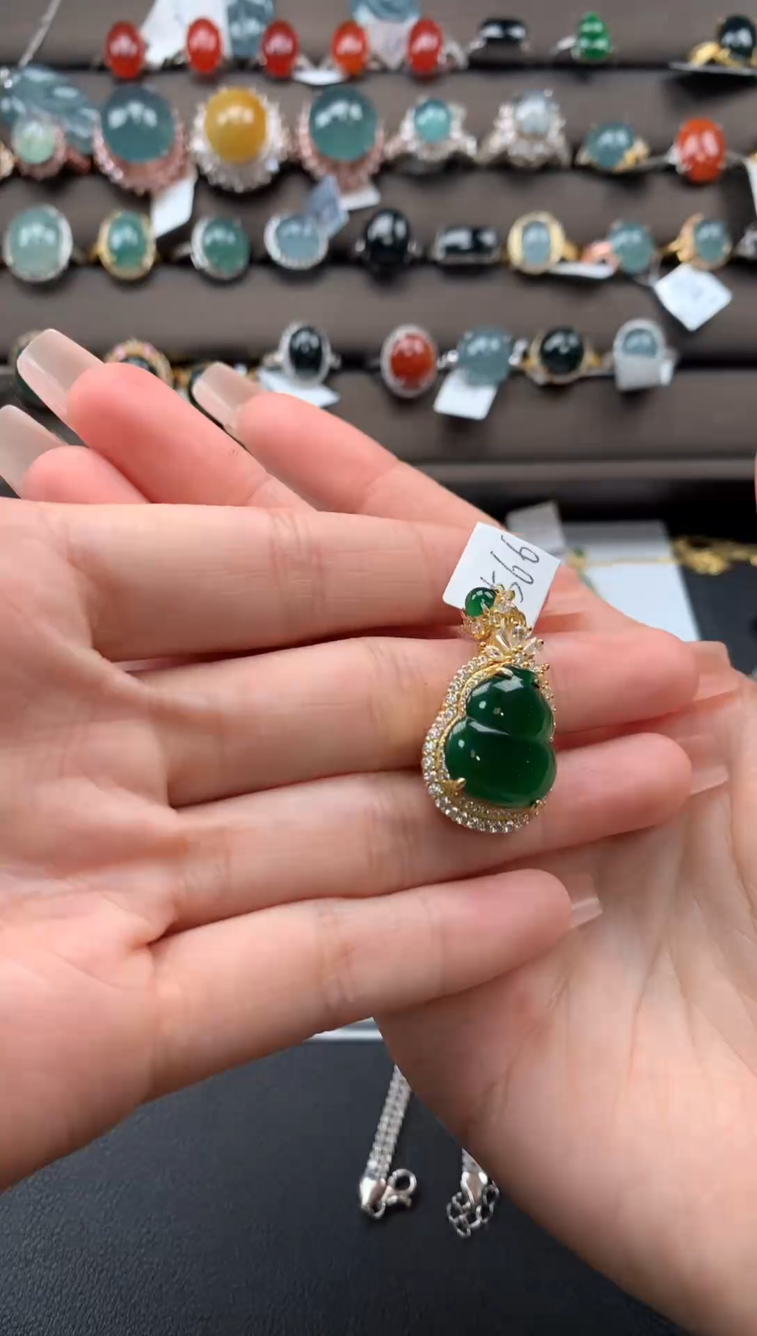 【闪购商品】翡翠戒指银S925镶嵌32132131231