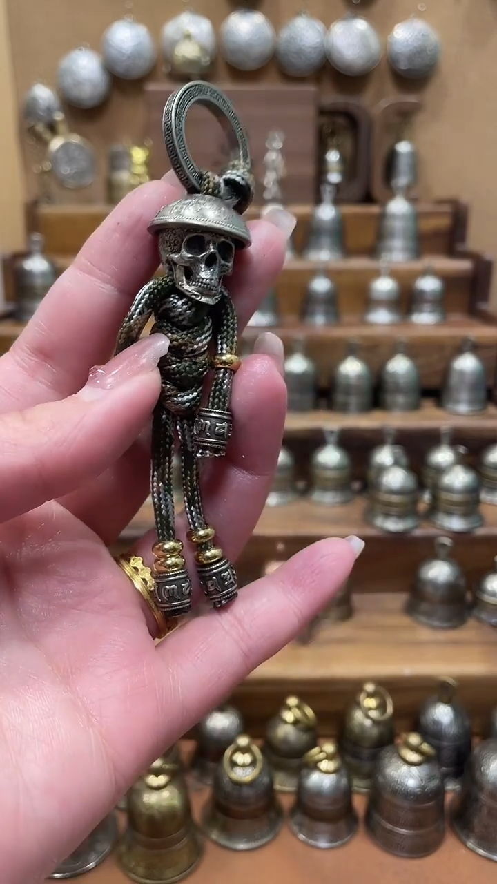 涛*骷髅头钥匙扣  