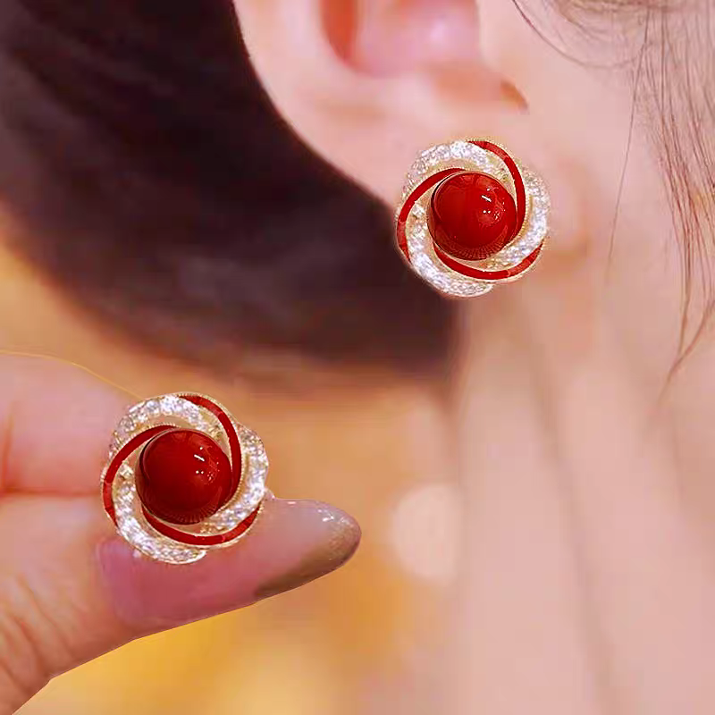 铜合金耳饰 【N9】2025爆款气质轻奢百搭简约精致网红设计师耳环