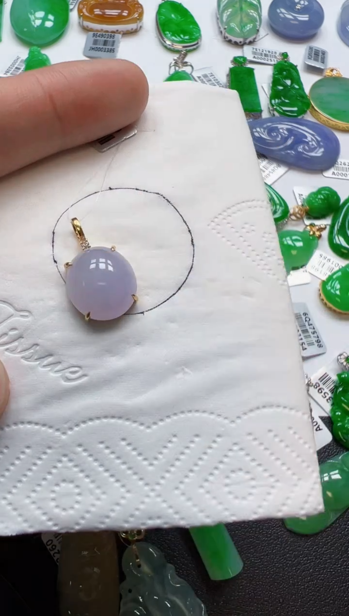 【闪购商品】定制翡翠18K金镶嵌800元