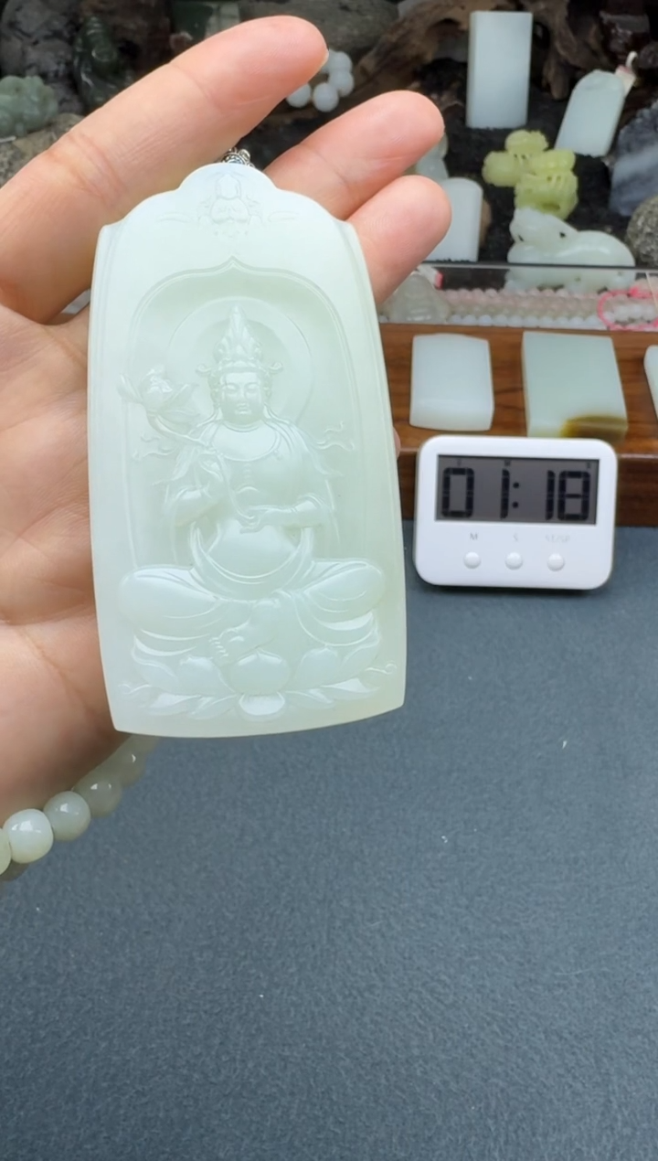 【闪购商品】和田玉颈饰未镶嵌开心