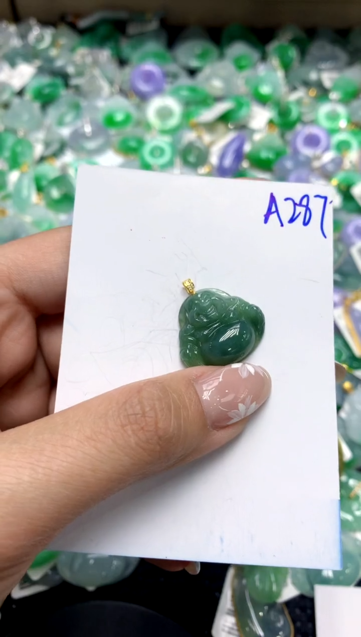 【闪购商品】翡翠颈饰18K金镶嵌111111111111111111