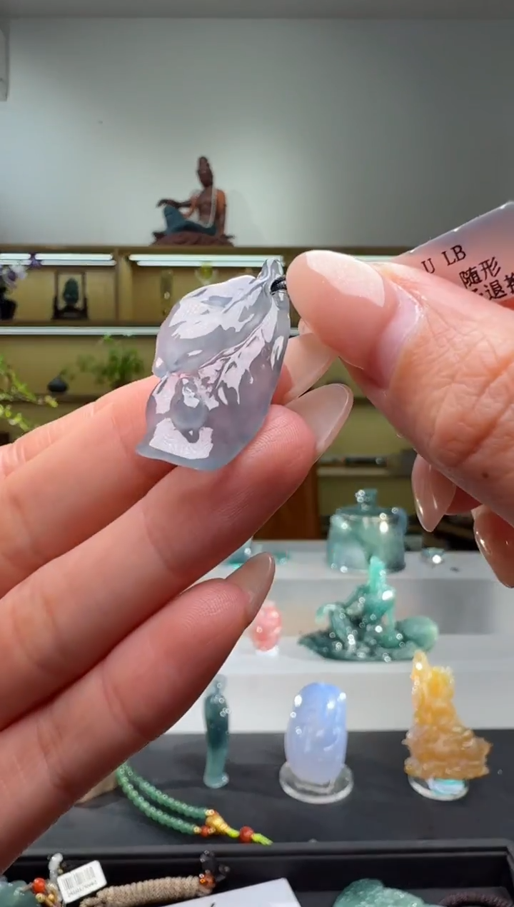 吊坠(不含链)未镶嵌翡翠叶子