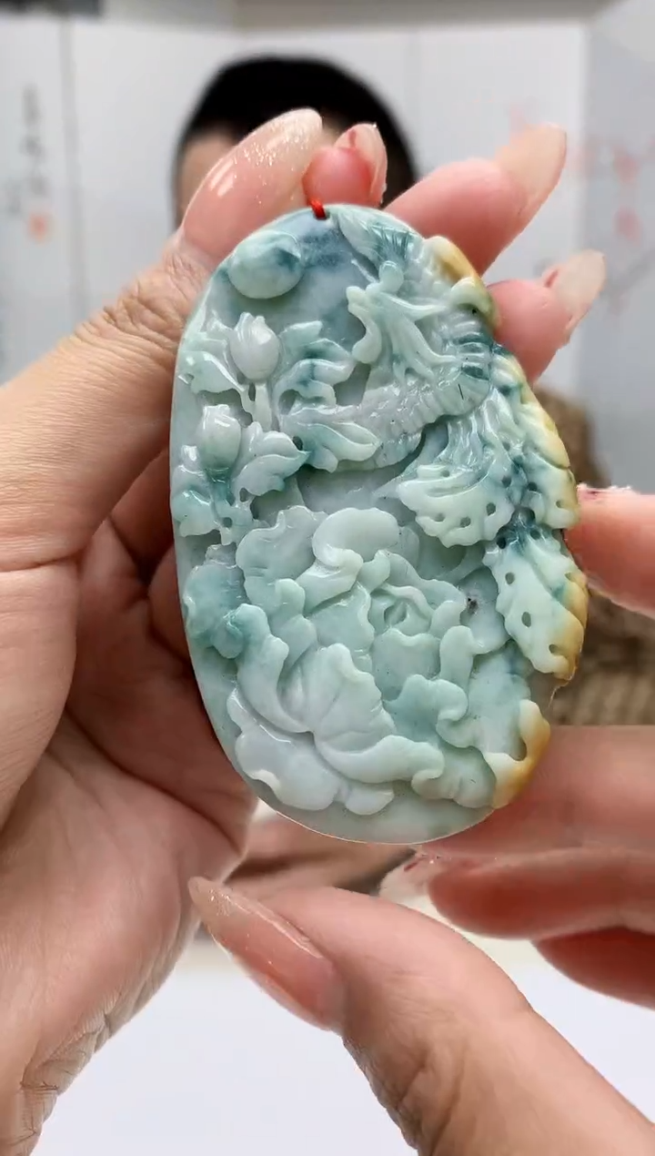 【闪购商品】翡翠颈饰未镶嵌4812MM-jj挂件5