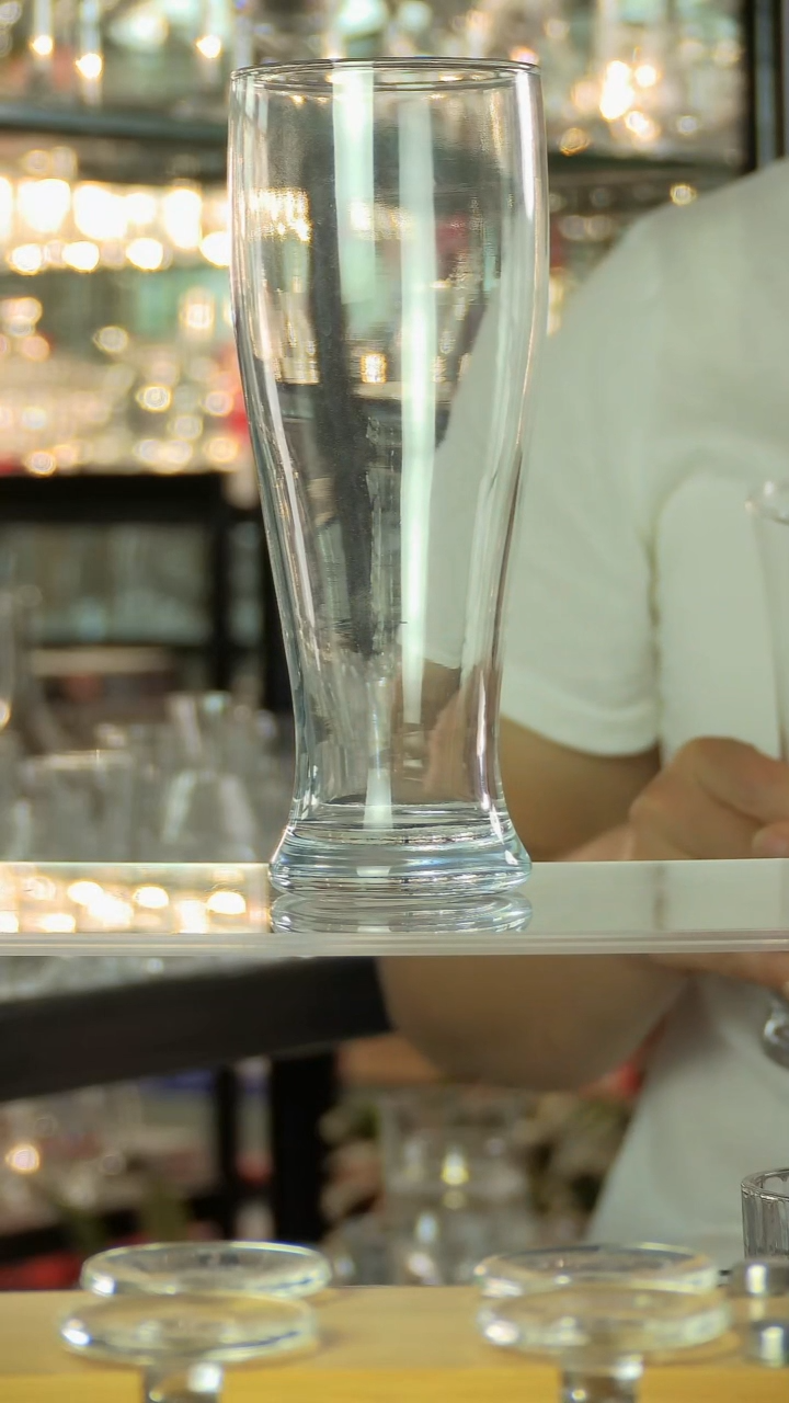 水晶玻璃平底款7004啤酒杯/1个