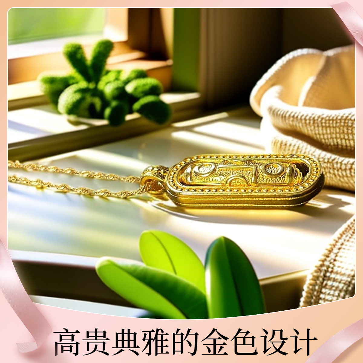 吊坠足银 九眼天珠时尚百搭