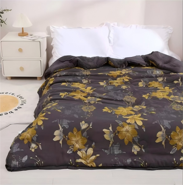 【黑金玉兰花】200*230cm轻奢多功能银离子恒温保暖冬被