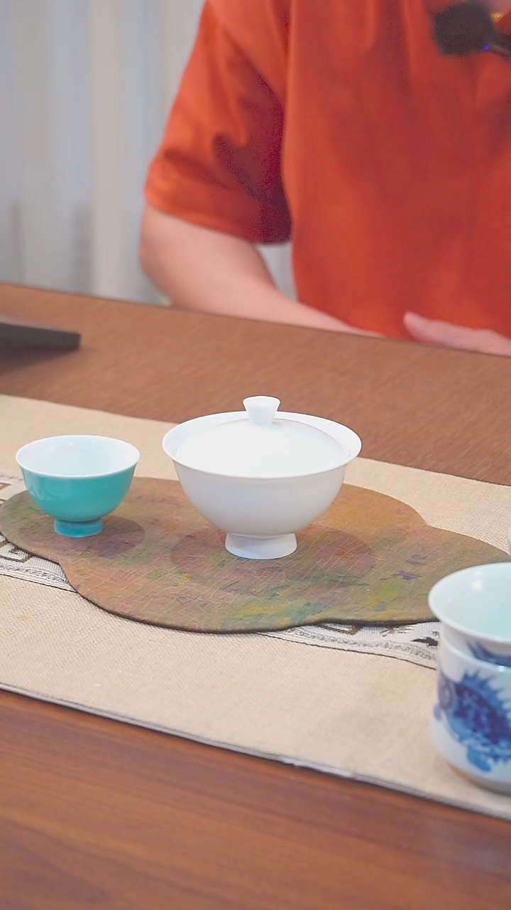 福利款 单色釉 盖碗