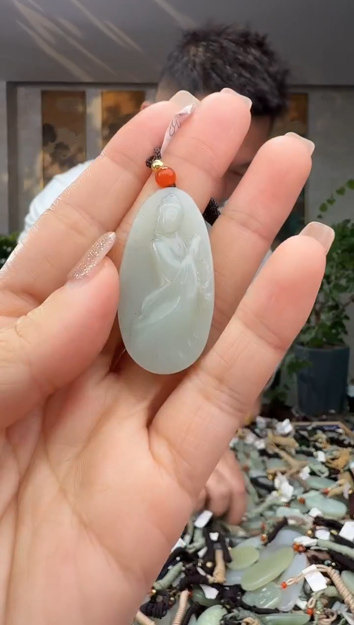 颈饰未镶嵌和田玉拍一发一多样性发货